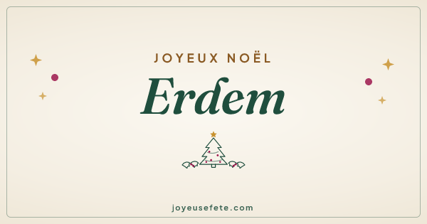 Image « Joyeux Noël Erdem » au format large