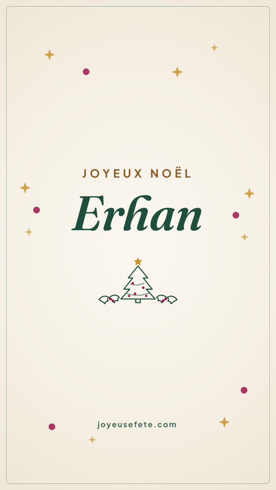 Image « Joyeux Noël Erhan » au format story