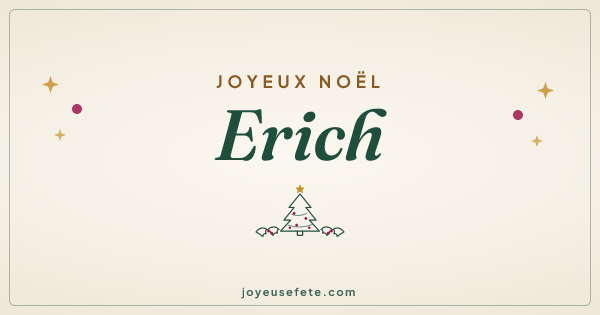 Image « Joyeux Noël Erich » au format large
