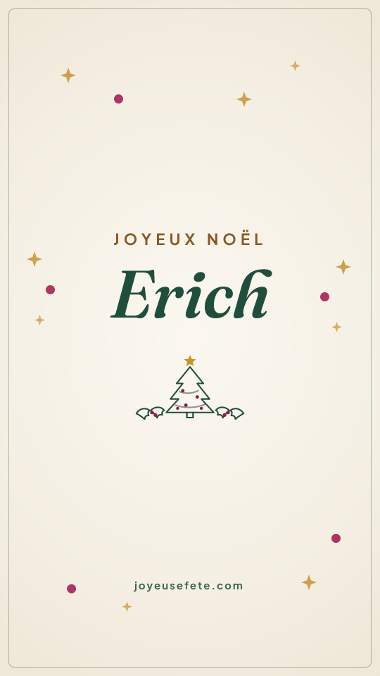 Image « Joyeux Noël Erich » au format story