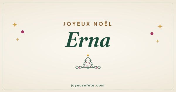 Image « Joyeux Noël Erna » au format large