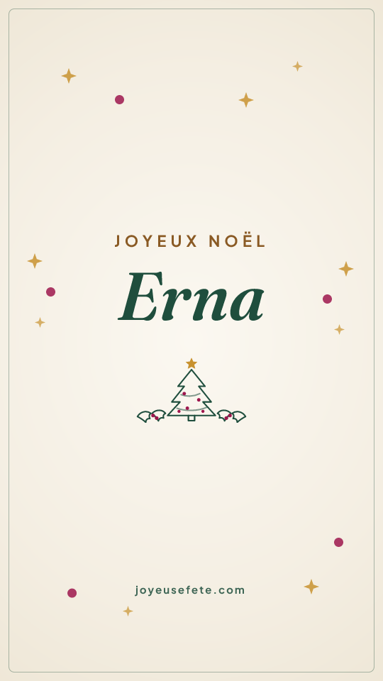 Image « Joyeux Noël Erna » au format story