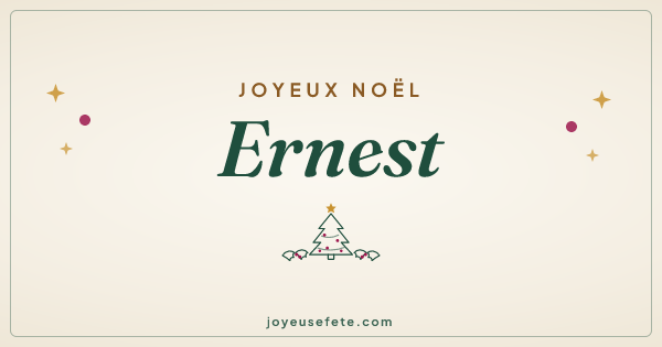 Image « Joyeux Noël Ernest » au format large