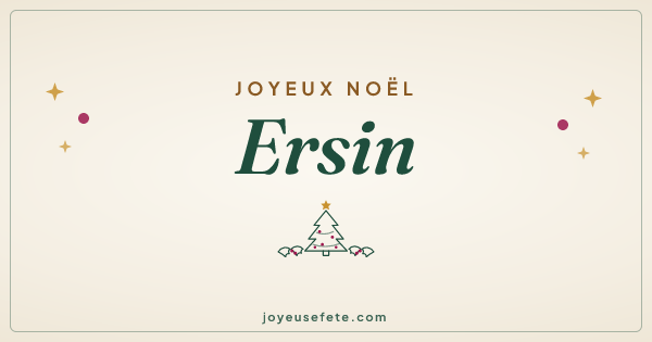 Image « Joyeux Noël Ersin » au format large