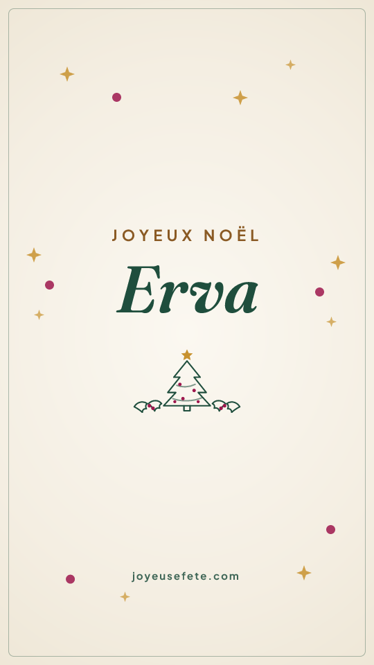 Image « Joyeux Noël Erva » au format story