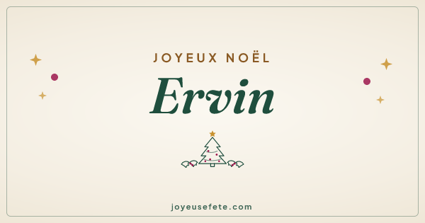 Image « Joyeux Noël Ervin » au format large