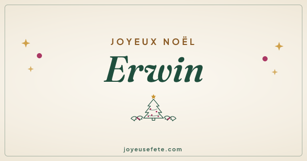 Image « Joyeux Noël Erwin » au format large