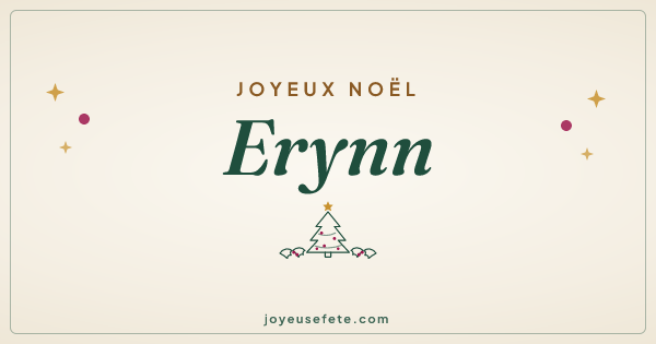 Image « Joyeux Noël Erynn » au format large