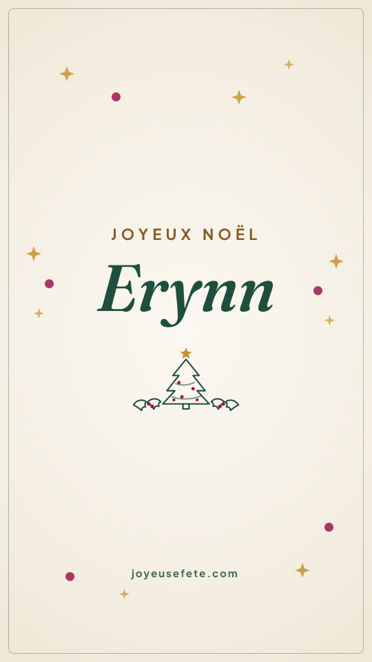 Image « Joyeux Noël Erynn » au format story