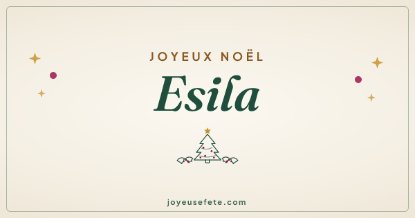 Image « Joyeux Noël Esila » au format large
