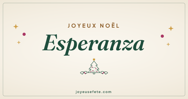 Image « Joyeux Noël Esperanza » au format large