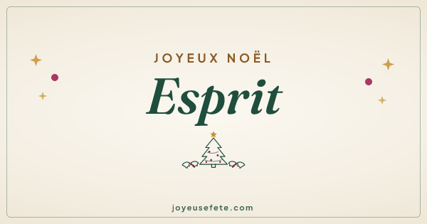 Image « Joyeux Noël Esprit » au format large