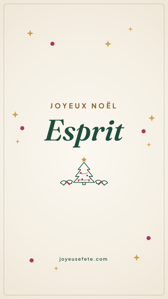 Image « Joyeux Noël Esprit » au format story
