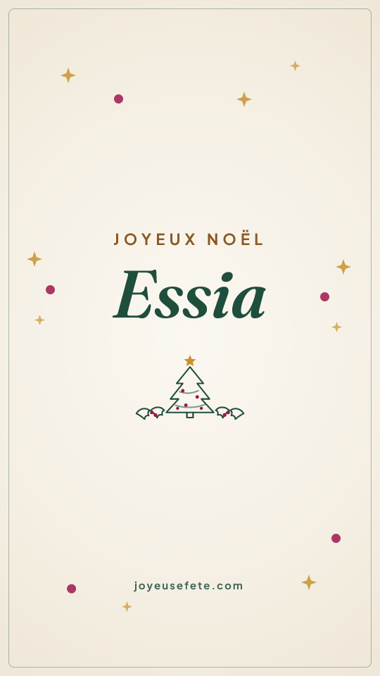Image « Joyeux Noël Essia » au format story