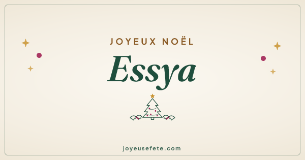 Image « Joyeux Noël Essya » au format large
