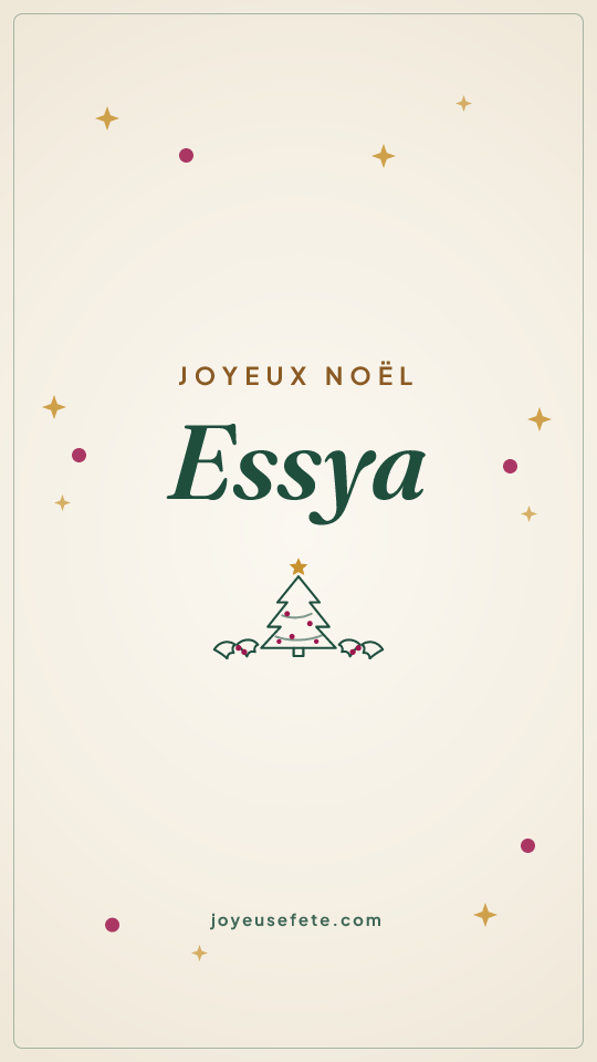 Image « Joyeux Noël Essya » au format story