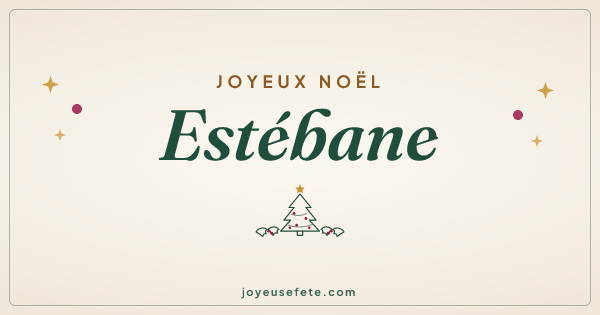 Image « Joyeux Noël Estébane » au format large