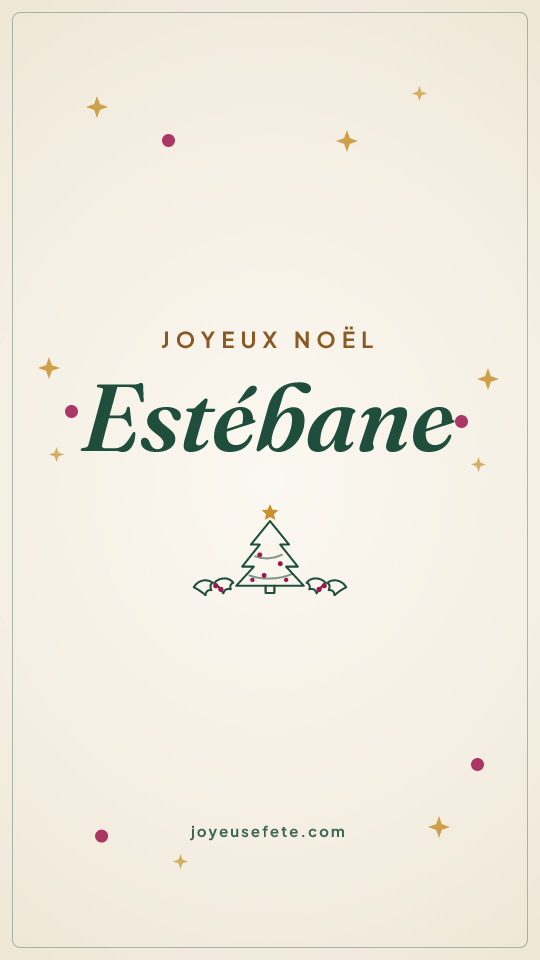 Image « Joyeux Noël Estébane » au format story