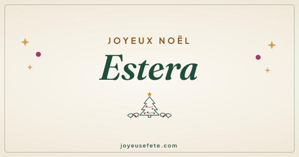 Image « Joyeux Noël Estera » au format large