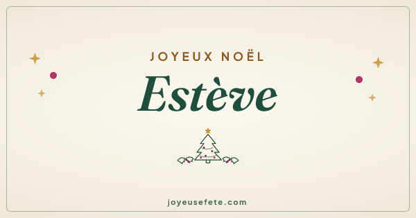 Image « Joyeux Noël Estève » au format large