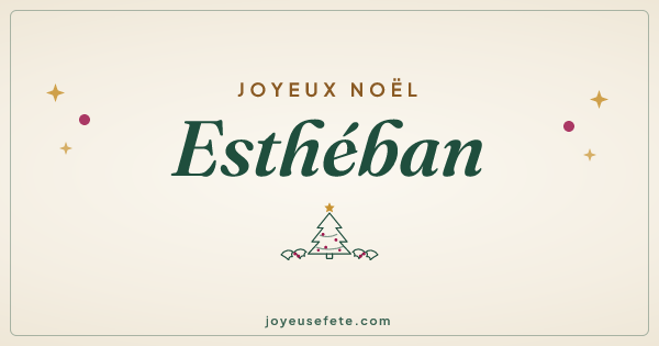 Image « Joyeux Noël Esthéban » au format large