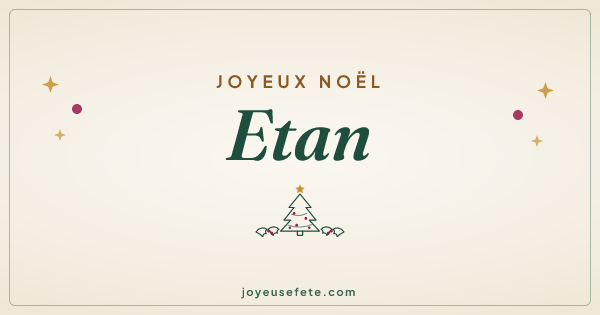 Image « Joyeux Noël Etan » au format large