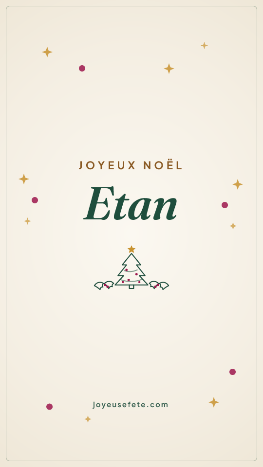 Image « Joyeux Noël Etan » au format story
