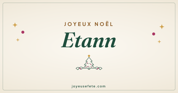 Image « Joyeux Noël Etann » au format large