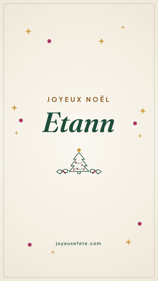 Image « Joyeux Noël Etann » au format story