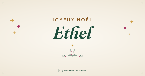 Image « Joyeux Noël Ethel » au format large