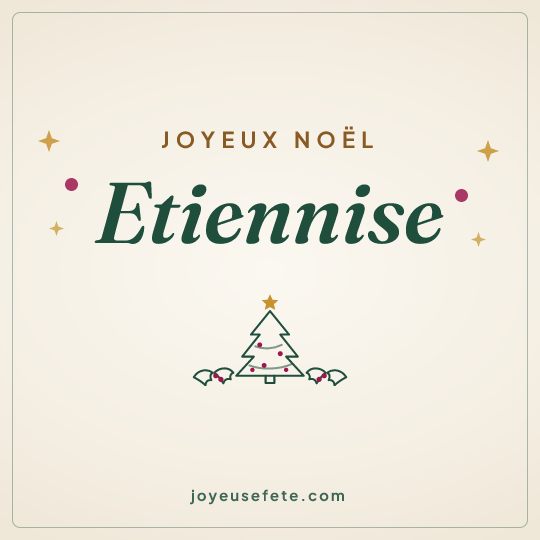 Image carrée « Joyeux Noël Etiennise » pour WhatsApp
