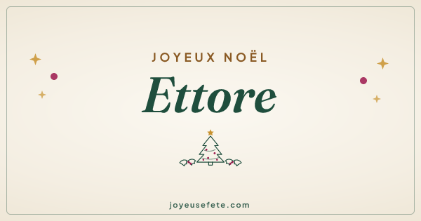 Image « Joyeux Noël Ettore » au format large
