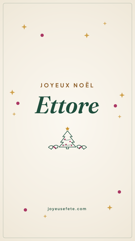 Image « Joyeux Noël Ettore » au format story