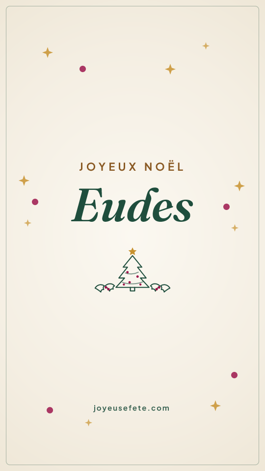 Image « Joyeux Noël Eudes » au format story