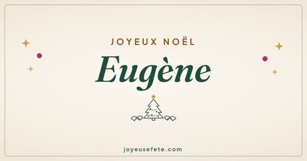 Image « Joyeux Noël Eugène » au format large