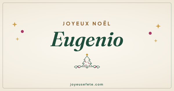 Image « Joyeux Noël Eugenio » au format large