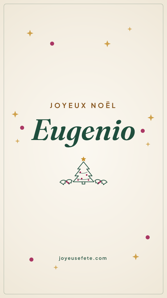 Image « Joyeux Noël Eugenio » au format story
