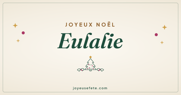 Image « Joyeux Noël Eulalie » au format large