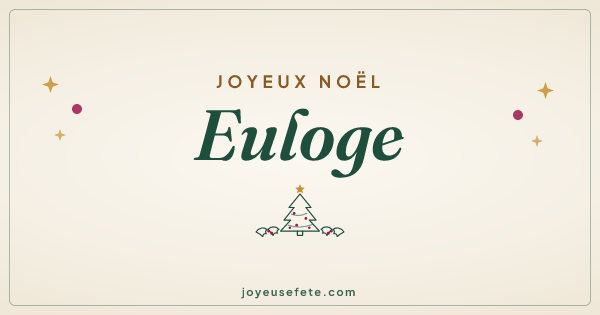 Image « Joyeux Noël Euloge » au format large