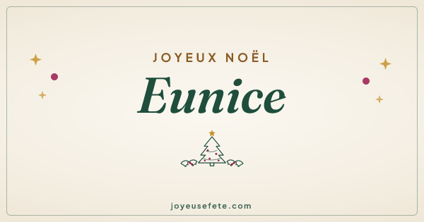 Image « Joyeux Noël Eunice » au format large