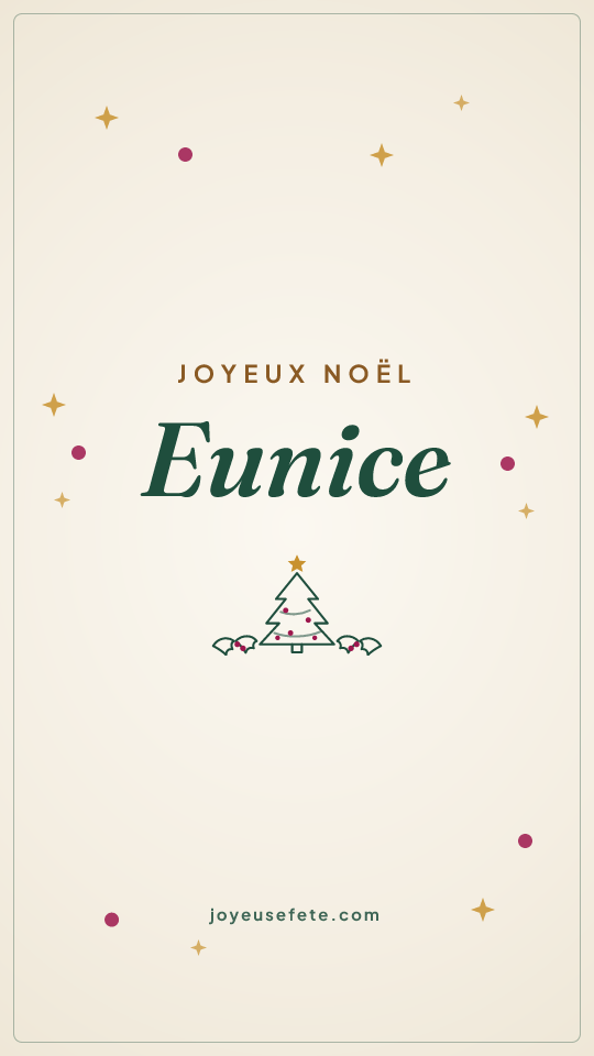 Image « Joyeux Noël Eunice » au format story