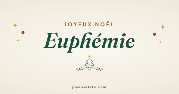 Image « Joyeux Noël Euphemie » au format large