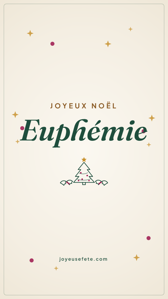 Image « Joyeux Noël Euphemie » au format story