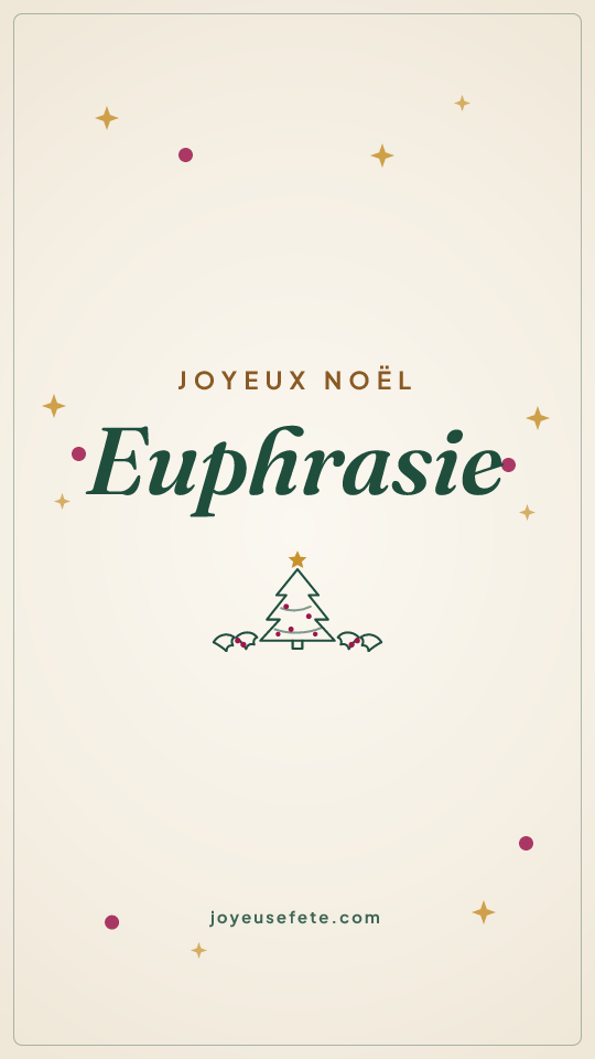 Image « Joyeux Noël Euphrasie » au format story