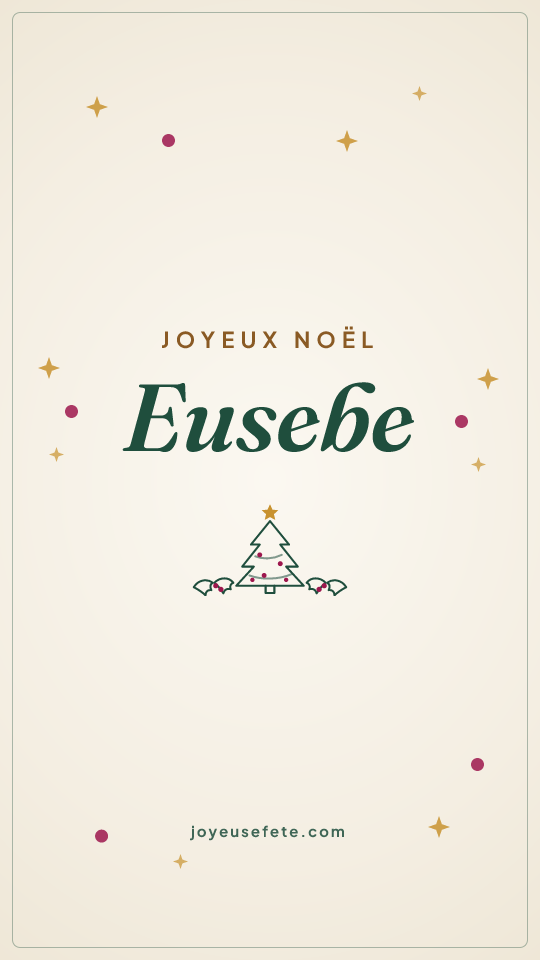 Image « Joyeux Noël Eusebe » au format story