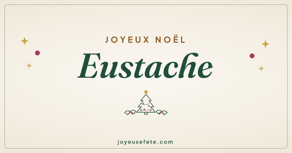 Image « Joyeux Noël Eustache » au format large