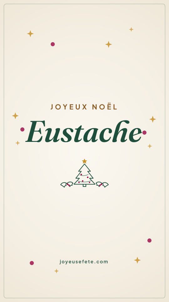 Image « Joyeux Noël Eustache » au format story