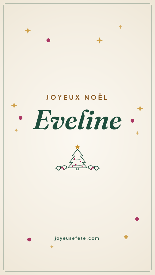 Image « Joyeux Noël Eveline » au format story