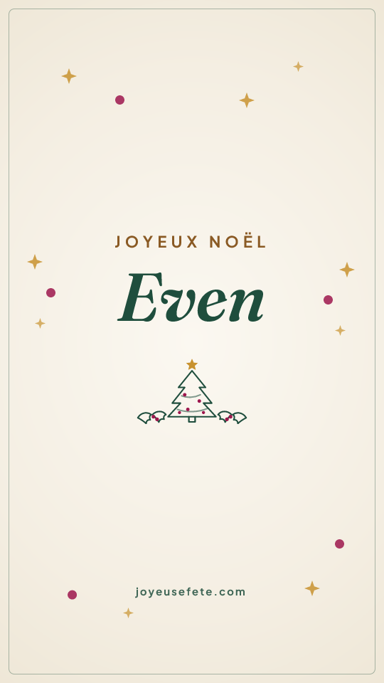 Image « Joyeux Noël Even » au format story