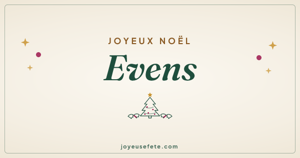 Image « Joyeux Noël Evens » au format large